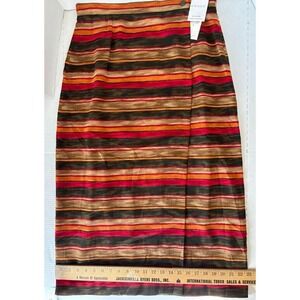 Chaus Women's Multi Striped Maxi Skirt Size 16
